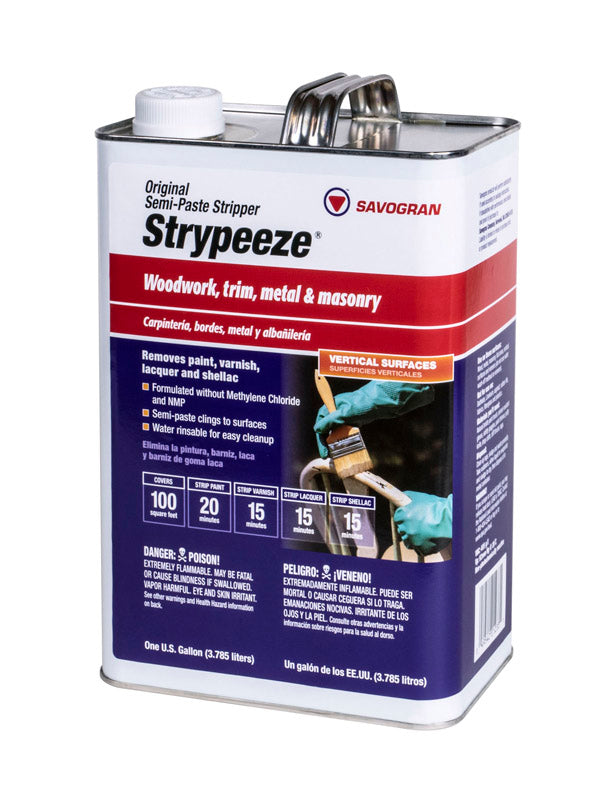 Savogran Strypeeze Paint and Varnish Remover 1 gal, Pack of 4