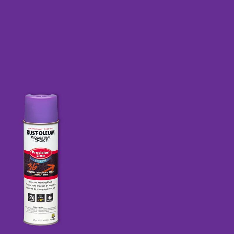 Rust-Oleum Industrial Choice Fluorescent Purple Inverted Marking Paint 17 oz, Pack of 6