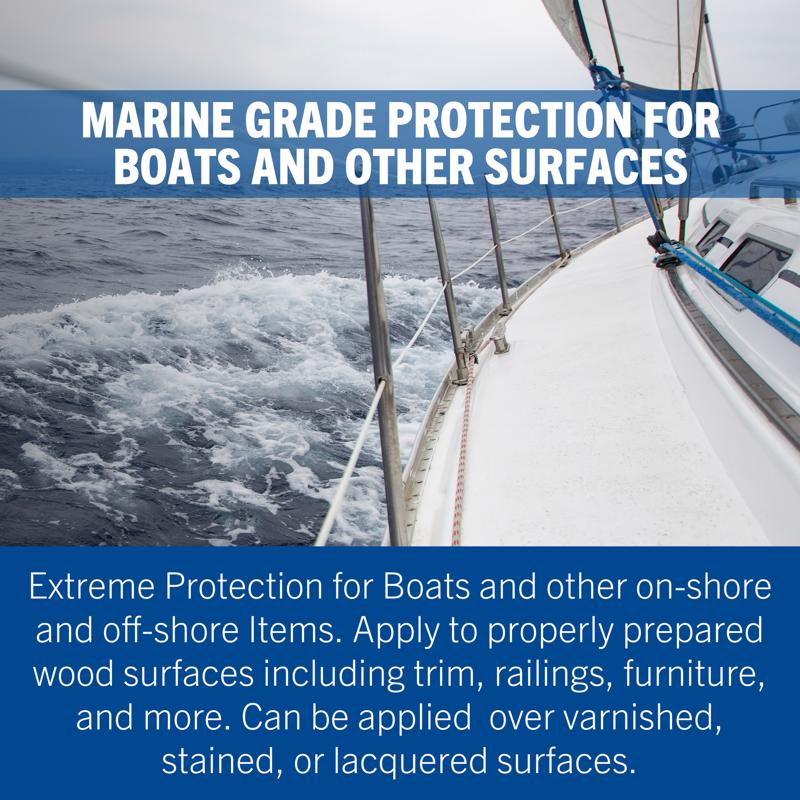 Rust-Oleum Gloss Clear Oil-Based Marine Spar Varnish 1 qt