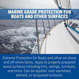 Rust-Oleum Gloss Clear Oil-Based Marine Spar Varnish 1 qt