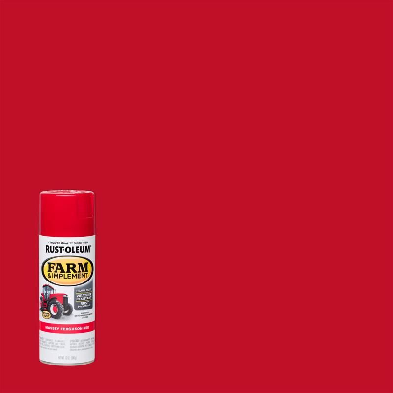 Rust-Oleum Specialty Indoor and Outdoor Gloss Massey Ferguson Red Farm & Implement 12 oz, Pack of 6
