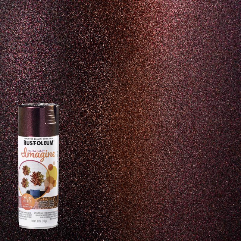 Rust-Oleum Imagine Gloss Champagne Pink Spray Paint 11 oz, Pack of 4