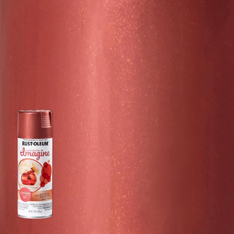 Rust-Oleum Imagine Smooth Chrome Red Spray Paint 10 oz, Pack of 4