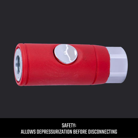 Craftsman Aluminum Push-Button Universal Coupler 1/4 in. Female 1 pc