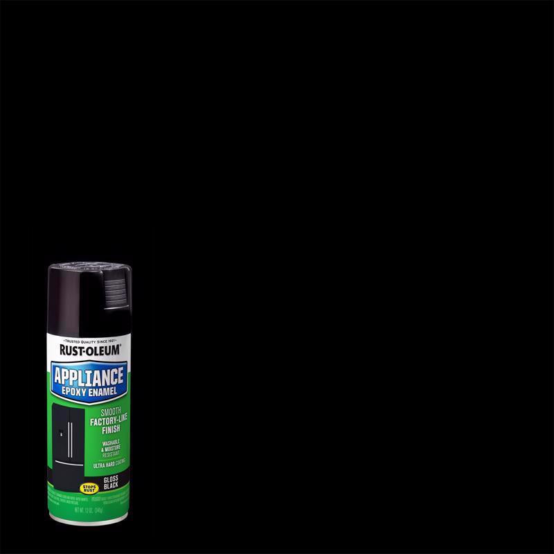 Rust-Oleum Specialty Gloss Black Oil-Based Appliance Epoxy 12 oz, Pack of 6