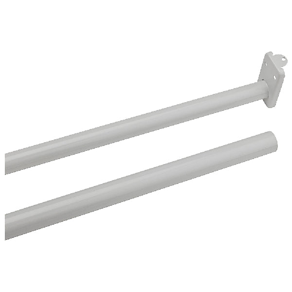 National Hardware N236-206 Closet Rod, 48 to 72 in L, Steel