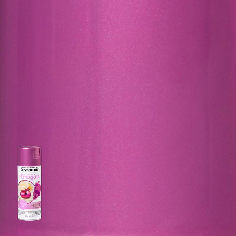 Rust-Oleum Imagine Smooth Chrome Pink Spray Paint 10 oz, Pack of 4