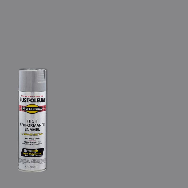 Rust-Oleum Professional Gloss Aluminium Spray Paint 15 oz, Pack of 6