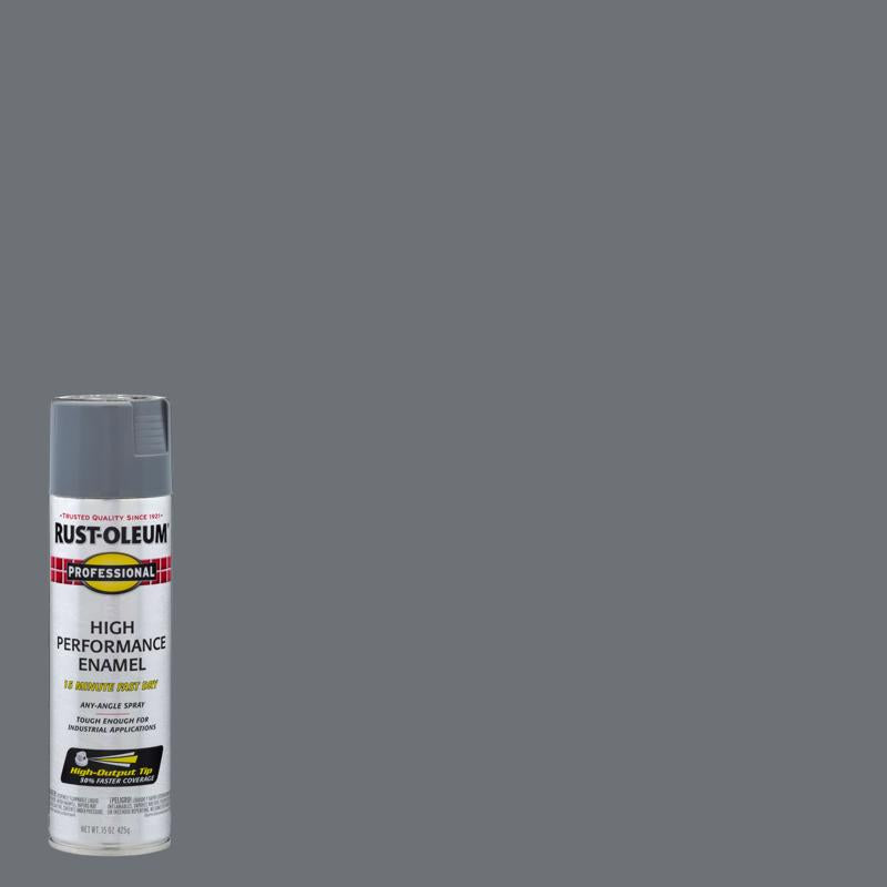 Rust-Oleum Professional Gloss Dark Machine Gray Spray Paint 15 oz, Pack of 6