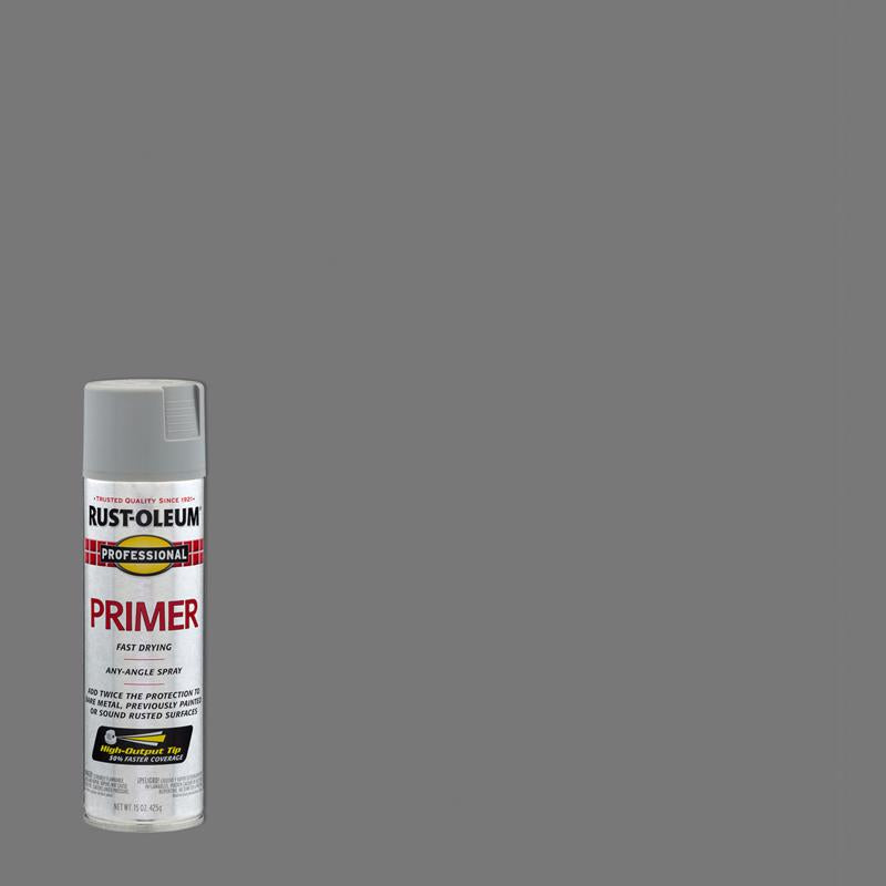 Rust-Oleum Professional Flat Gray Primer Spray 15 oz