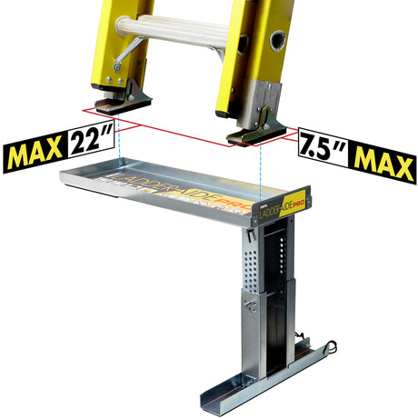 Ideal Security Ladder-Aide Pro Steel Silver Ladder Leveler 1 pk