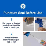 GE Painter's Pro Clear Acrylic Latex Painter's Caulk Sealant 10.1 oz, Pack of 12