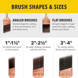 Purdy Chinex Elite Sprig 2-1/2 in. Extra Stiff Flat Trim Paint Brush