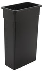 Continental Commercial 8322BK Trash Receptacle, 23 gal Capacity, Plastic, Black