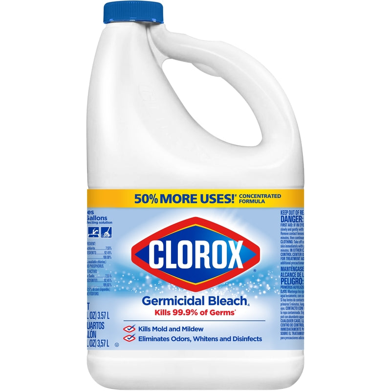 Clorox Regular Scent Germicidal Bleach 121 oz, Pack of 3