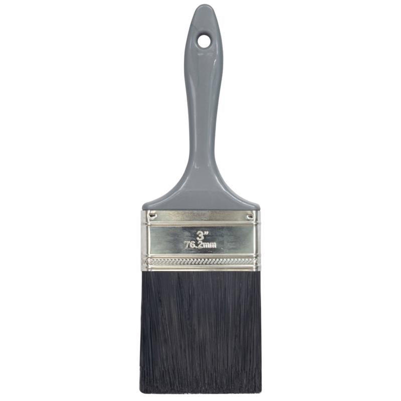 Home Plus Good 3 in. Flat Paint Brush, Pack of 12
