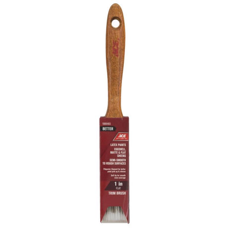 Ace Better 1 in. Flat Trim Paint Brush, Pack of 6