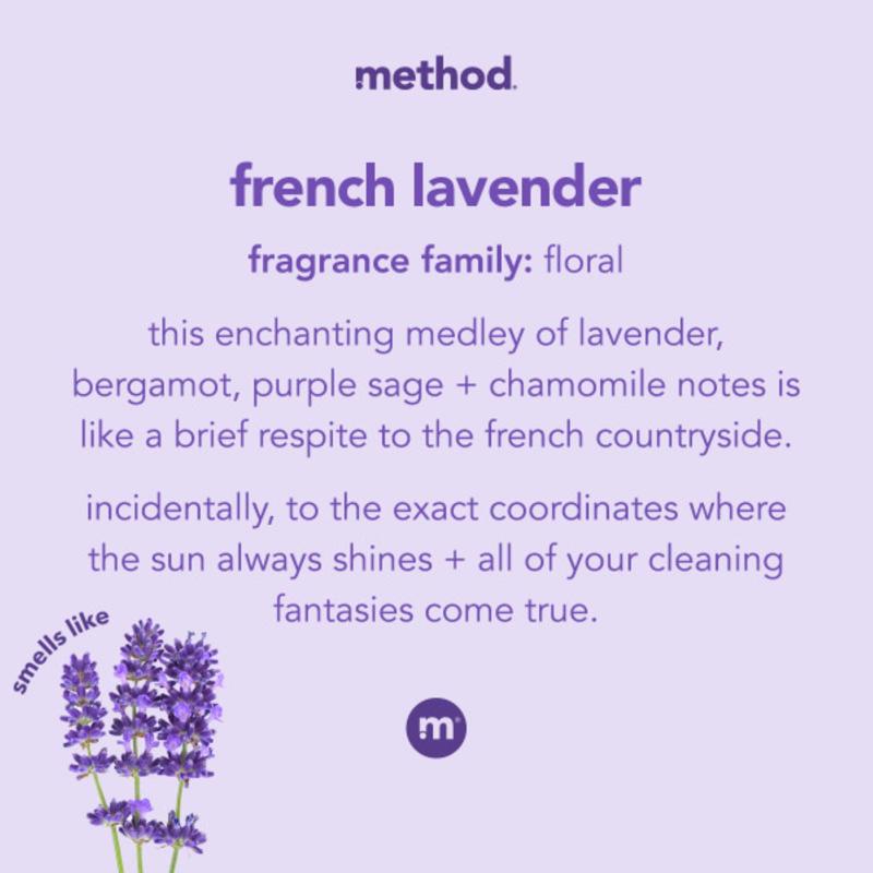 Method Lavender Scent All Purpose Cleaner Refill Liquid 68 oz, Pack of 6