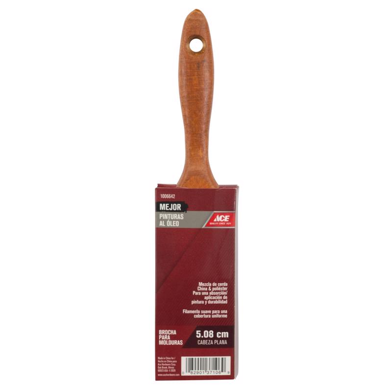 Ace Better 2 in. Flat Paint Brush, Pack of 6