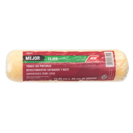 Ace Better Knit 9 in. W X 3/8 in. Paint Roller Cover 1 pk, Pack of 12