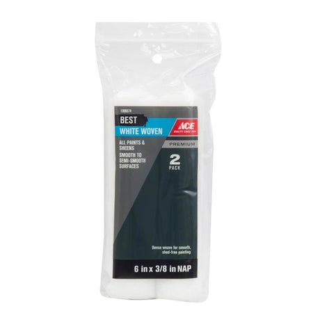Ace Best Woven Fabric 6 in. W X 3/8 in. Mini Paint Roller Cover 2 pk, Pack of 5