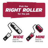 Ace Best Woven Fabric 6 in. W X 3/8 in. Mini Paint Roller Cover 2 pk, Pack of 5