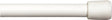 Kenney KN630/1 Spring Tension Rod, 7/16 in Dia, 18 to 28 in L, Metal, White