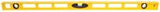 STANLEY 42-470 I-Beam Level, 48 in L, 3-Vial, 2-Hang Hole, Non-Magnetic, ABS, Yellow