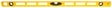 STANLEY 42-470 I-Beam Level, 48 in L, 3-Vial, 2-Hang Hole, Non-Magnetic, ABS, Yellow