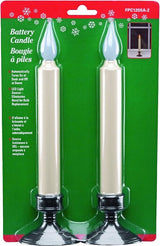 Xodus Innovations FPC1205A-2-72 Window Candle, 8-7/8 in H Candle, AA Alkaline Battery, LED Bulb, Amber Bulb, Pack of 72