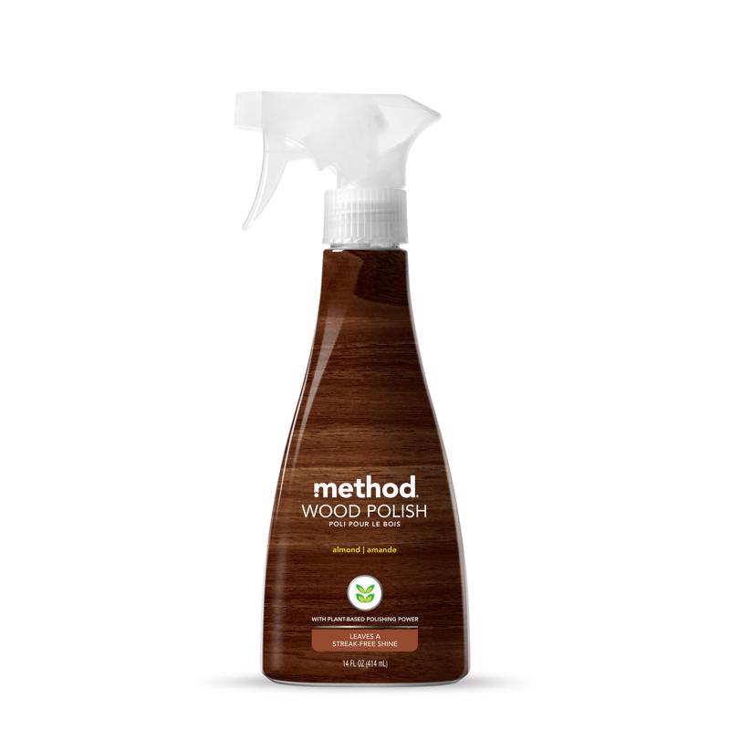 Method Almond Scent Wood Polish 14 oz Spray, Pack of 6