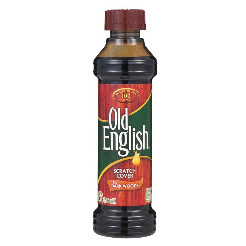 Old English No Scent Scratch Cover Polish Dark Wood 8 oz Liquid, Pack of 6