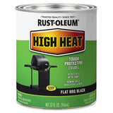 Rust-Oleum Specialty Flat BBQ Black Oil-Based High Heat Enamel 1 qt, Pack of 2