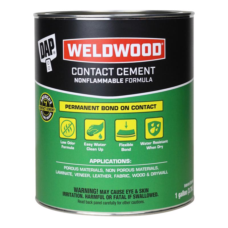 DAP Weldwood High Strength Synthetic Rubber Natural Contact Cement 1 gal