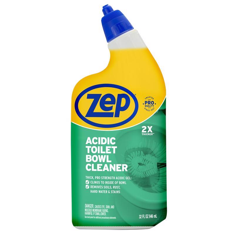 Zep Wintergreen Scent Acidic Toilet Bowl Cleaner 32 oz Liquid, Pack of 12