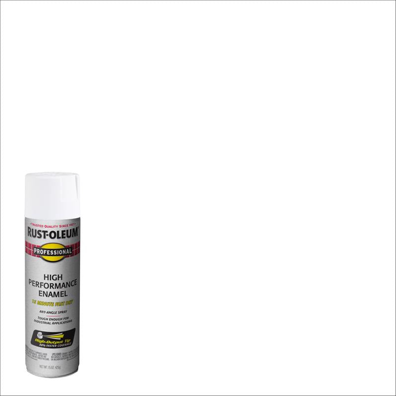 Rust-Oleum 239108 Enamel Spray Paint, Semi-Gloss, White, 15 oz, Can