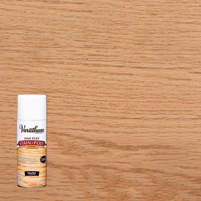 Varathane Semi-Transparent Semi-Gloss Golden Pecan Oil-Based One-Step Stain/Poly 12 oz, Pack of 6