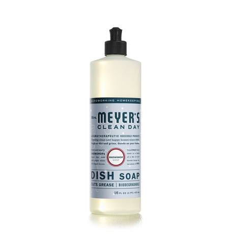Mrs. Meyer's Clean Day Snowdrop Scent Liquid Dish Soap 16 oz 1 pk, Pack of 6