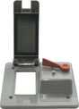 Cantex Rectangle PVC 2 gang 4-11/16 in. H X 4-7/8 in. W Toggle Cover