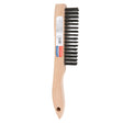 Warner 4 in. W X 11 in. L Carbon Steel Wire Brush, Pack of 6