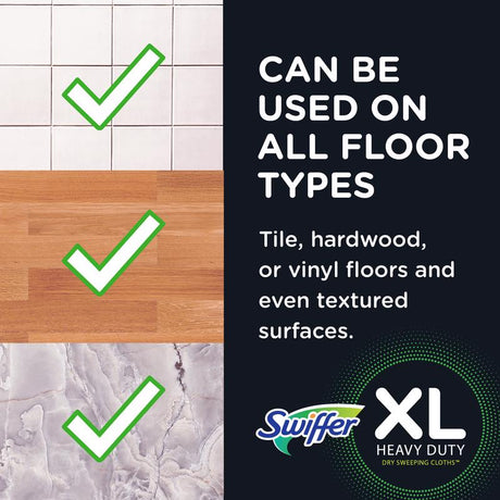 Swiffer No Scent Floor Cleaner Refill Pads 10 pk, Pack of 2