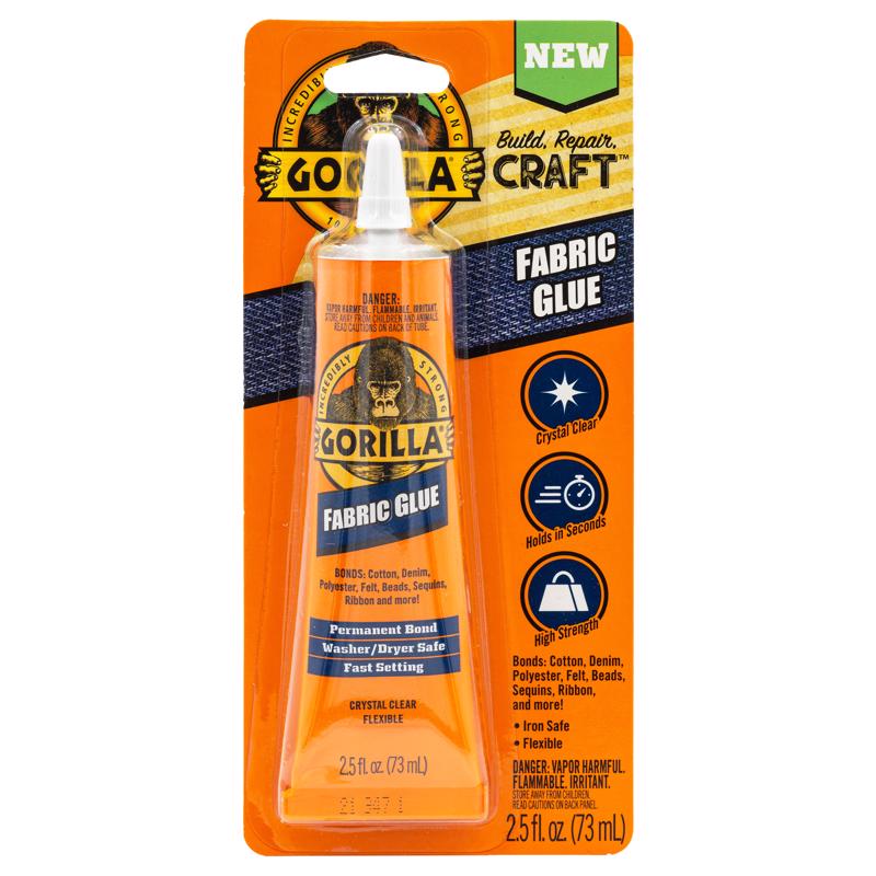 Gorilla High Strength Glue Clear Adhesive 2.5 oz, Pack of 3