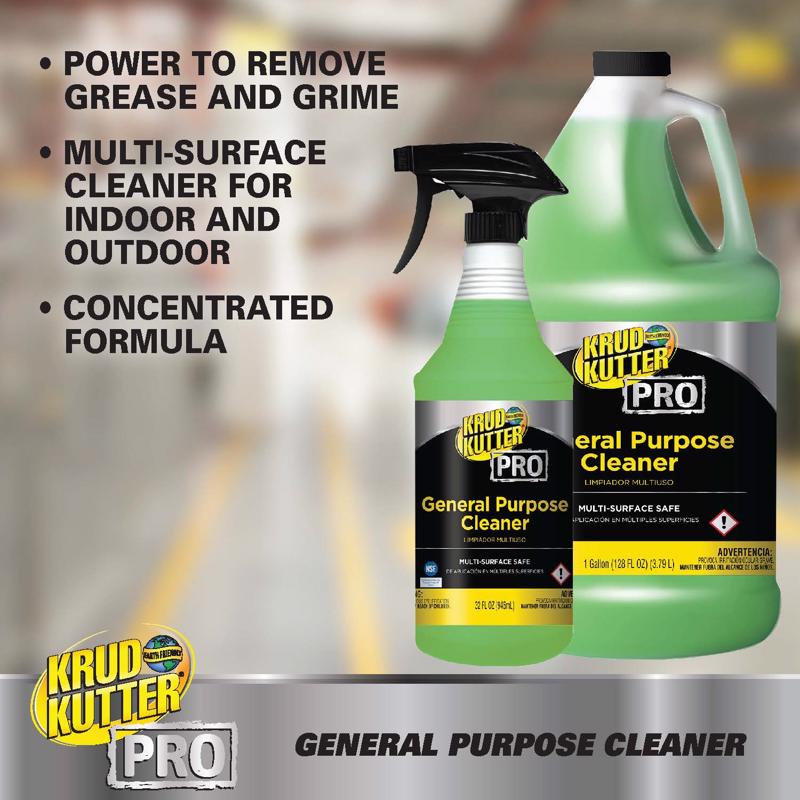 Krud Kutter Pro No Scent Multi-Purpose Cleaner 1 gal 1 pk, Pack of 4