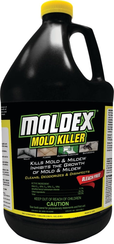 Moldex 5520 Bleach-Free Mold and Mildew Killer, 1 gal, Liquid, Floral, Clear, Pack of 4
