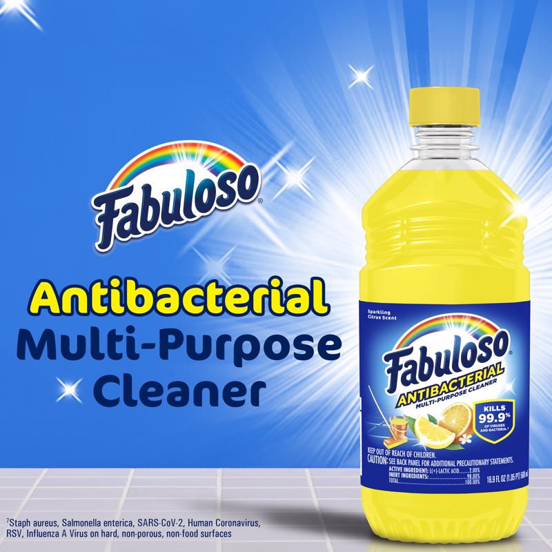 Fabuloso Citrus Scent All Purpose Cleaner Liquid 16.9 oz, Pack of 24