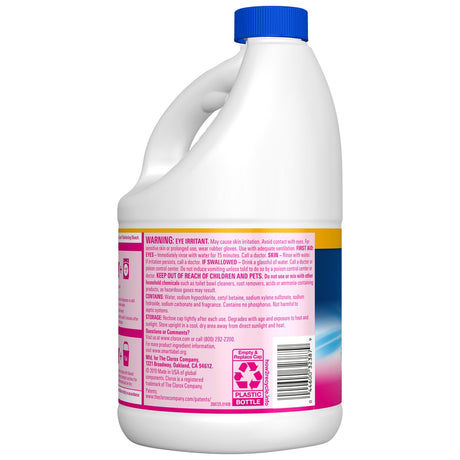 Clorox Splash-Less Fresh Meadow Scent Bleach 77 oz, Pack of 6