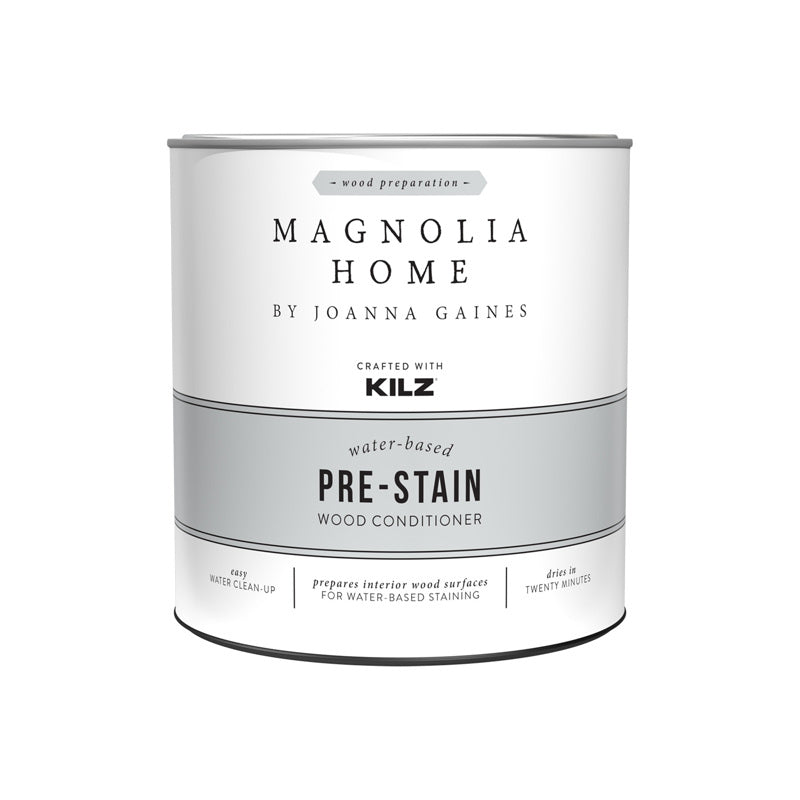 Magnolia Home by Joanna Gaines Kilz Transparent Flat Clear Water-Based Acrylic Pre-Stain Conditioner, Pack of 6