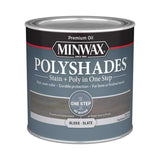 Minwax Polyshades Semi-Transparent Gloss Slate Oil-Based Stain/Polyurethane Finish 1/2 pt, Pack of 4
