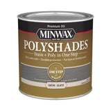 Minwax PolyShades Semi-Transparent Satin Slate Oil-Based Stain/Polyurethane Finish 1/2 pt, Pack of 4
