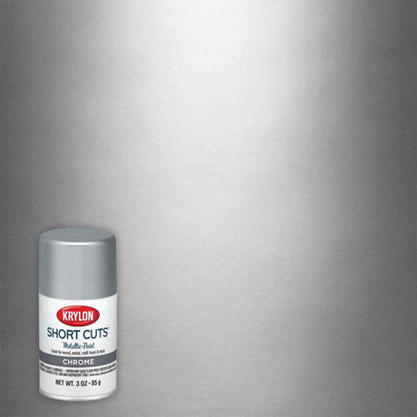 Krylon Short Cuts Metallic Chrome Spray Paint 3 oz, Pack of 6